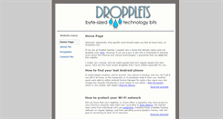 Desktop Screenshot of dropplets.com
